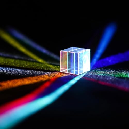 Colorful Crystal Glass Prism X-Cube RGB Dispersion Optical Glass Prisms - size: 20mm X-Cube