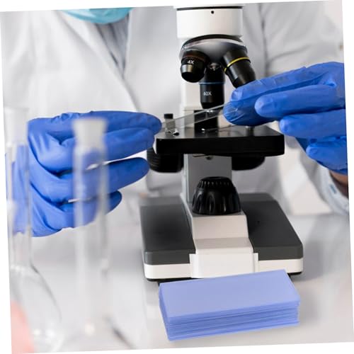 100pcs Microscope Slides Bulk Urine Test Sample Slides for Lab High Transparency Plastic - size: 7.50X2.50X0.10CM