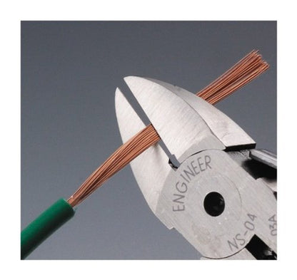 ENGINEER NS-04 4.75" Precision Mini Nippers, Flush Cutters, Made in Japan - size: 120 mm