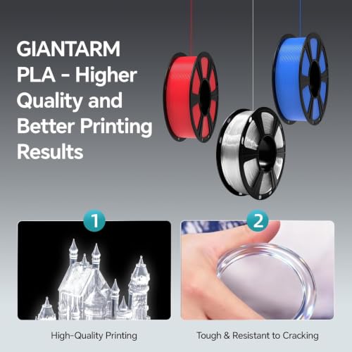 GIANTARM PLA Filament 2KG,Green 3D Printer Filament 1.75mm - color: Green, size: 2kg