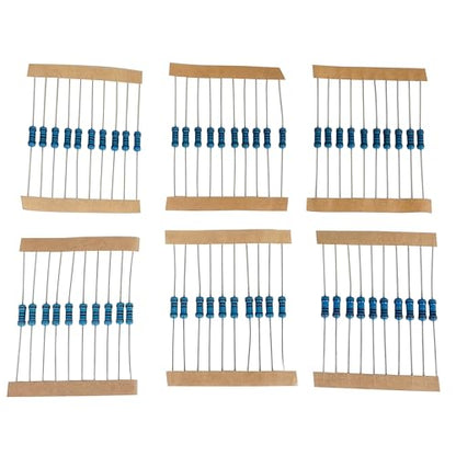 150 Values 1500 Pieces Resistor Kit 1 Ohm-10M Ohm 1/2W 1% - style: 1/2W ±1% 1 ohm-10M ohm
