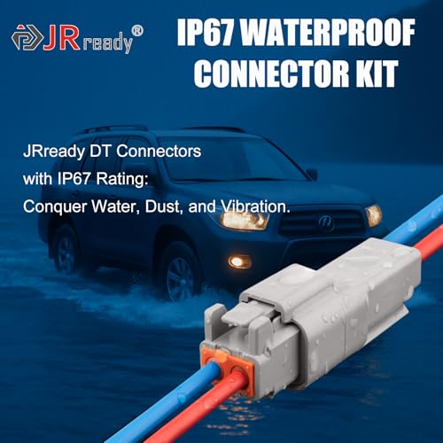 JRready ST6313 Deutsch DT 2/3/4/6/8/12 Pin Connector Kit, Solid Contacts - size: DT Kit (604pcs)