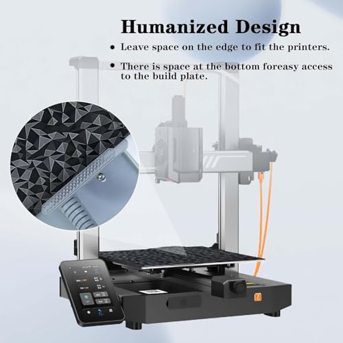 Smooth Diamond PEO+Carbon Fiber PET Spring Steel Plate for Anycubic Kobra 3, Double Sided Flexible PEO PET Build Plate 256x268mm for Kobra 3, Kobra 3 Combo 3D Printers - color: PEO PET (Diamond+Carbon Fiber)