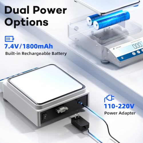 Digital Lab Scale 0.01g Accuracy 2000g Analytical Balance RS232 Precision Scale Gold Scale with 500g Calibration Weight Jewelry Weight Scale for Jewelry Gold Silver Metal Diamond LCD Display - size: 2000g/0.01g with RS232 / 500g Calibration Weights