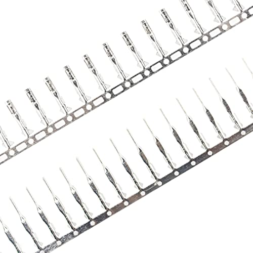 whiteeeen Total 400pcs (200 Pairs) Male and Female Pins Connector Kit fit for 2.54mm Connector Housing Jumper Wire Cable DIY Kit