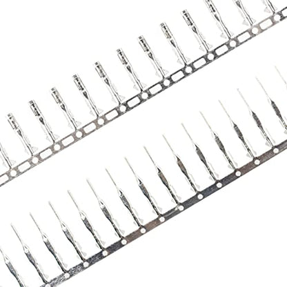 whiteeeen Total 400pcs (200 Pairs) Male and Female Pins Connector Kit fit for 2.54mm Connector Housing Jumper Wire Cable DIY Kit