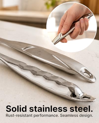 Zulay Kitchen Stainless Steel Soup Ladle - 13” Large Ladle for Soups, Stews & Sauces - Durable, Heat-Resistant, Rust-Proof & Dishwasher Safe Kitchen Utensil with Ergonomic Handle - size: Steel Ladle