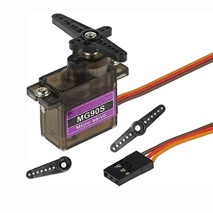 5PCS MG90S 9G Mini Metal Gear Micro Servo for Arduino RC Robot - style: 5PCS MG90S