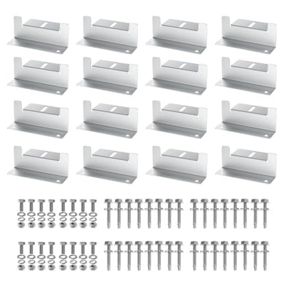 16Units Solar Panel Mounting Z‑Brackets for RV Boat Trailers & Off‑Grid Use - size: 4set