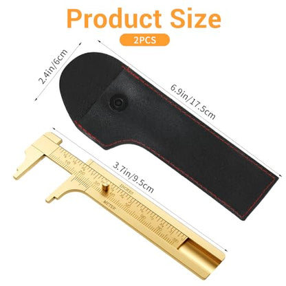 2 Pack Pocket Caliper, 80 Millimeter Gauge Measuring Tool, Caliper Measuring Tool
