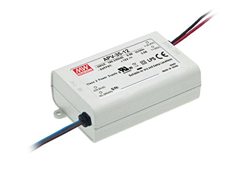 LED Power Supply 36W 12V 3A APV-35-12 Meanwell AC-DC Switching Power Supply APV-35Series Mean Well CV Power Source