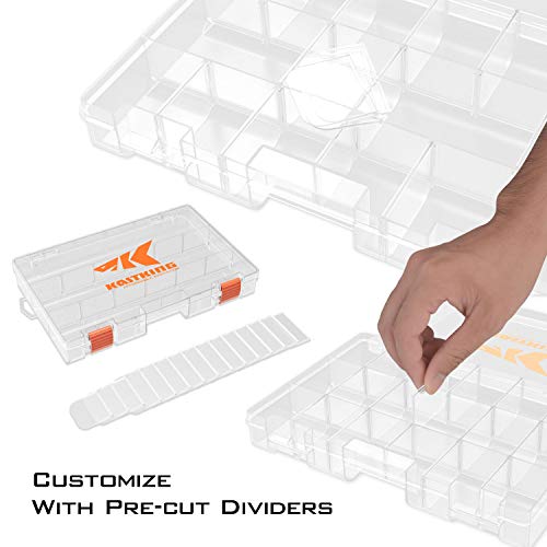 KastKing Utility Tackle Boxes, 3600 and 3700 Fishing Tackle Trays - color: Standard, size: 3600(4Pack)