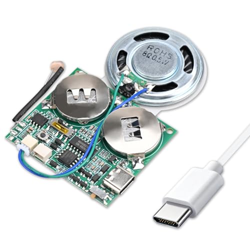 Icstation DIY Light Sensor Sound Module, Type-C USB Recordable Sound Chip 8M Memory Speaker Talking Programmable Music Player Box for Mother's Day Greeting Card Anniversary - color: 8M Light Sensor