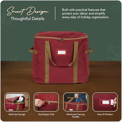 Covermates Treasurekeeper Storage Bag, Red - color: Red Heavy Duty Polyester, size: 25.5W x 13D x 18.5H - Without Wheels