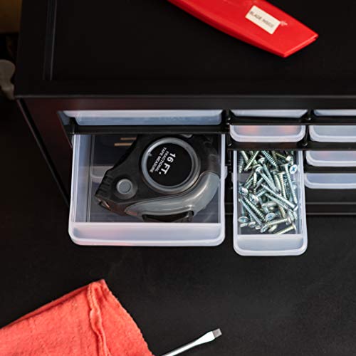 IRIS USA 26-Drawer Teacher Toolbox, 2 Pack, Craft Storage Drawers, Black - color: Black, size: 26 Drawer - 2 Pack