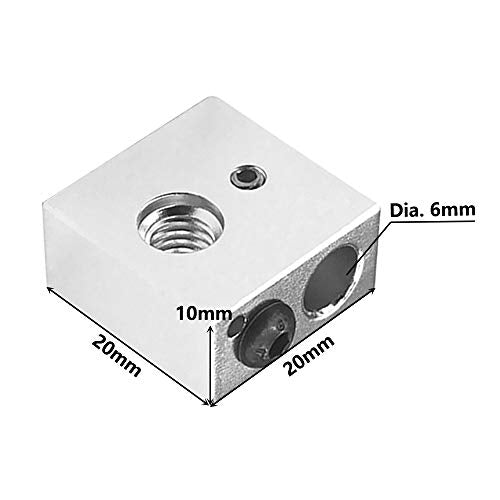 Saiper Aluminum Heater Block Specialized for MK7 MK8 Makerbot Reprap