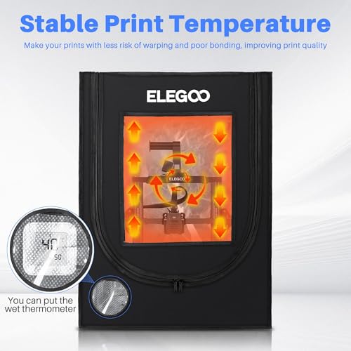ELEGOO 3D Printer Enclosure, Fireproof & Dustproof 3D Printer Cover