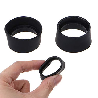 MOMOJIA 2pcs Soft Rubber Eyepiece Eye Shield 29-30mm Eye Guards Cups Eyepiece Covers for Binocular Microscope
