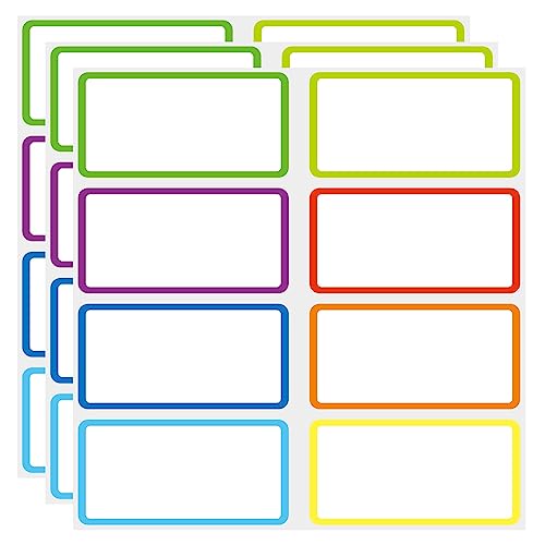 Reusable Dry Erase Labels Sticky Notes for Storage Bins Organizing Jar Pantry, Waterproof Removable Label Stickers for Kitchen Office School All Purpose Use (2 * 4 inches 8 Colors) - color: 2x4 Inches - 8 Colors