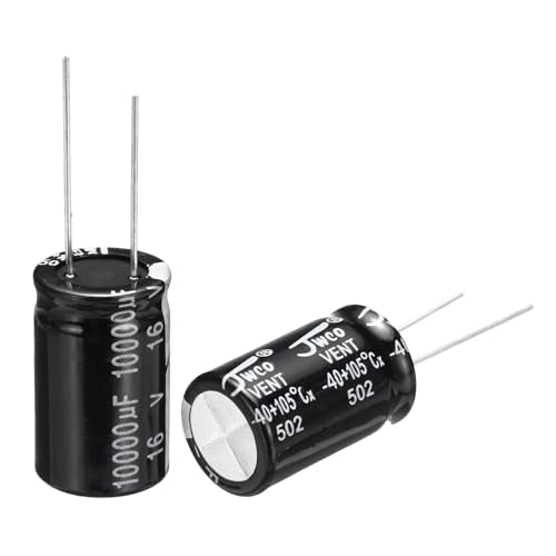 uxcell 10000uF 16V 16x30mm Electrolytic Capacitor, Radial Leads Aluminum Capacitors for TV, LCD Monitor, VCD, 20Pcs - style: 10000uF 16V