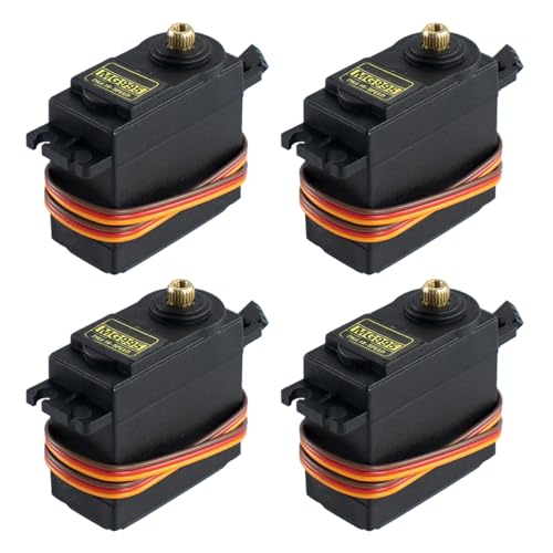 Hosyond 4-Pack MG995 Digital Servo Motors Metal Gears RC Servos