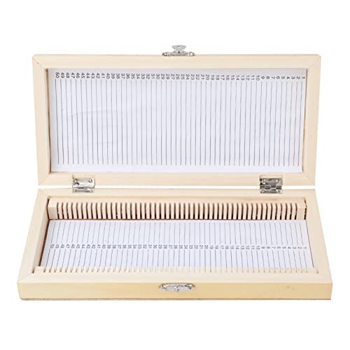 Joyzan Microscope Slide Box, 50 Place Wooden Microslide Storage Glass Case