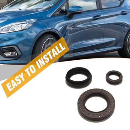 VIKKSAER 3 Pcs Transmission Oil Seal Set, Input Shaft and Output Shaft Seal 6DCT250 DPS6 Front Oil Seals Kit Replacement for Ford Focus Fiesta B-Max C-Max X-Trail B-Sedan