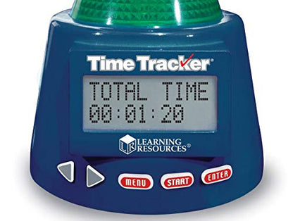 Learning Resources Time Tracker Visual Timer & Clock - 1 Piece, Classroom Tracker, Alarm Clock, Light Up Timer for Classroom, Visual Tracker