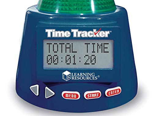Learning Resources Time Tracker Visual Timer & Clock - 1 Piece, Classroom Tracker, Alarm Clock, Light Up Timer for Classroom, Visual Tracker