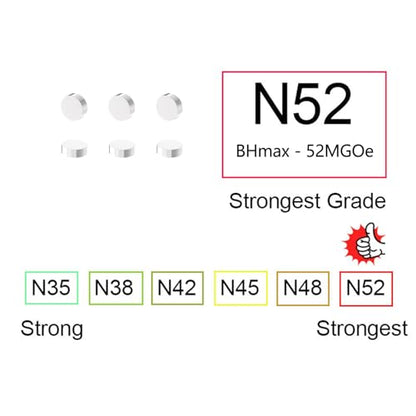 N52-6x2mm Rare Earth Magnets-400 Pack, Round Small Rare Earth Magnets, Mini Refrigerator Neodymium Magnets Disc for Whiteboard Locker Fridge Crafts Dry Erase Board Cabinets - size: 6mm D x 2mm H