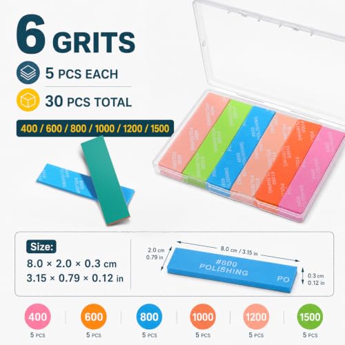 30PCS Foam Sanding Pads Wet Sanding Block 3D Print Sanding-Sponge for Model