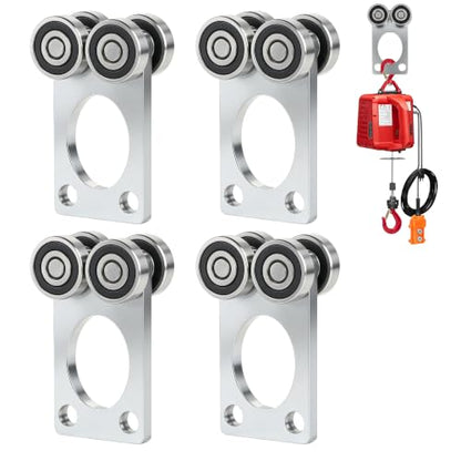 4Wheel Trolley Assembly Rollers.Bearing Trolley Assembly.The top of the Trolley has Room for Set Screws, Allowing the use of a 1-5/8" high Strut Channel - style: A-4Wheel Trolley 4pcs