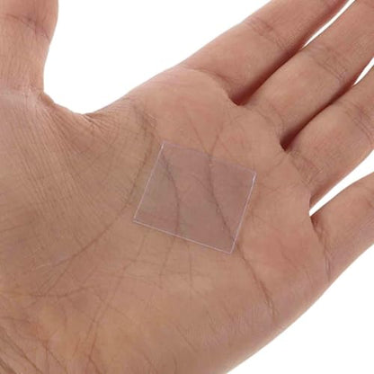 Disposable Microscope Slides Clear Optical Blank Slides for Laboratory Microscope Use Pre-Cleaned Plastic Slides for Urine Tests Science Education 0.86 X 0.86 X 0.03 in - size: 2.20X2.20X0.10CM