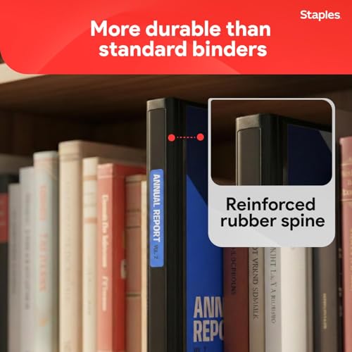 Staples Better 1-Inch D-Ring Binder, Heavy-Duty, Black, 275 Sheets - color: Black, size: 1-Inch