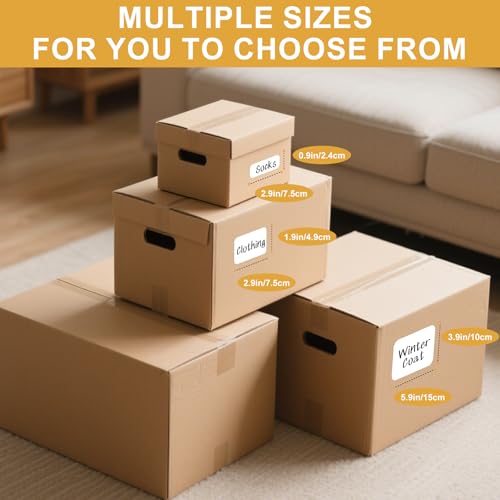 160 Pcs Storage Bin Labels with Marker, Removable No Residue Tear Resistant Matte White Blank Labels, Three Sizes for Home School Business Organization (3 Sizes) - size: 3 Sizes