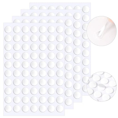 JANYUN 280 Pcs Clear Sticky Dots,15 mm Round Putty Tape for DIY Crafts - size: 15mm Round 280pcs
