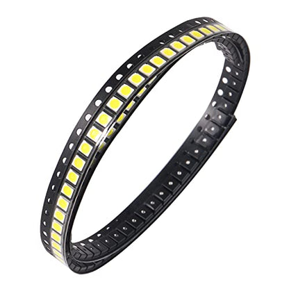 200pcs 3528(1210) White SMD LED Diode Lights Chips (3.5mmx2.8mm DC 3V 20mA 7-8LM) Super Bright Lighting Bulb Lamps Electronics Components Indicator Light Emitting Diodes - size: 3528/1210 White