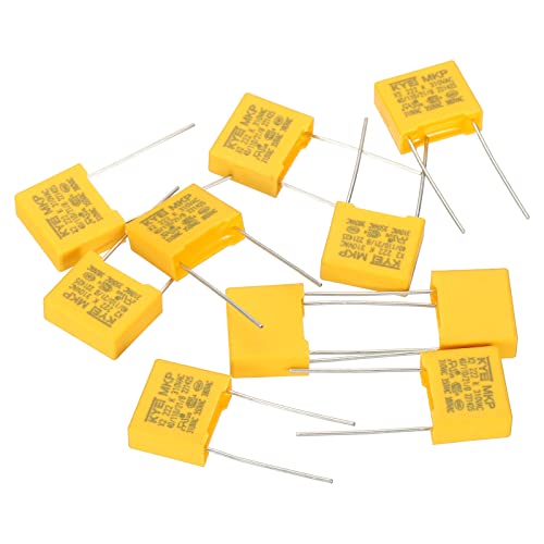 PATIKIL Safety Capacitors, 10 Pack 0.0022uF AC 310V 10mm Pin Pitch 13x11x5mm Polypropylene Film Capacitor Assortment Kit for DIY Electronic Products - style: 0.0022 uF