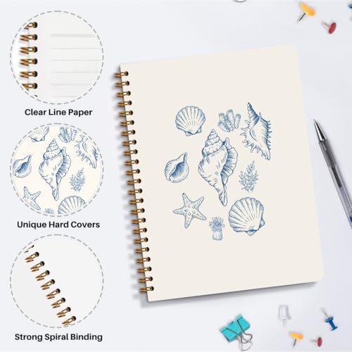 Conch and shells Notebook Journal, Cute Conch Diary Gifts for Women Girls - color: conch