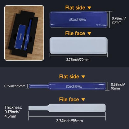 stedi Hobby Model Glass Polishing Tools 2 PCS, Polishing Files #600-800 - style: 2PCS #600-800 Grits