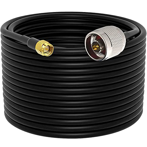 onelinkmore 75ft N Male to SMA Male RG58 Coax Cable for Antenna & SDR - size: 75FT