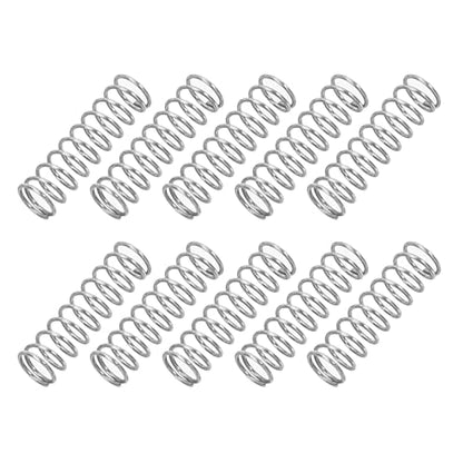PATIKIL Compression Spring 0.3mm Wire Dia x 3mm OD x 10mm L SUS304 10Pcs - size: 0.3x3x10mm