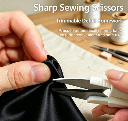 Soft Tape Measure with Scissor, Dual Scale Body Measurement for Weight Loss, Sewing, Fabric, Cloth, Knitting, Flexible Tailor Craft Ruler, 200cm/79 inch (White) - size: 1PCS