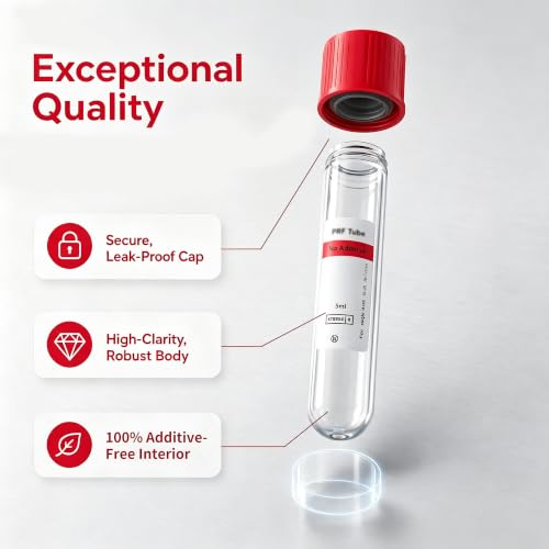 10Pcs 5mL Plain Plastic Tubes Individually Sealed for Lab Use - style: 5ML-10PCS