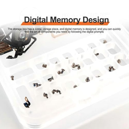 HZY SS-001A Mini Tool Box, Portable Multi-function Mobile Phone Motherboard Storage Box Durable Plastic Organizer Container Screw Organizer For Nuts, Bolts, Screws, Nails, Small Hardware - style: SS-001A Mini Tool Box