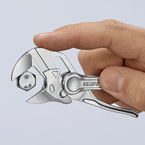 KNIPEX Tools 86 04 100 Pliers Wrench XS, 4", Silver - size: 4-Inch, style: Wrench