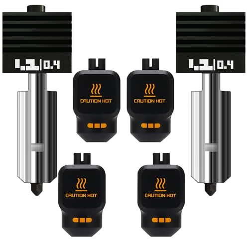 2PK 0.4mm Universal Standard Nozzle for Bambu Lab P2S/X2D/H2D/H2C/H2S/A1 Hotend Hardened Steel,Wear‑Resistant Stable Extrusion, Leak‑Free for Bambu P2S Nozzle for Bmabu lab 3D Printer Accessories - style: 2PK 0.4mm Hotend