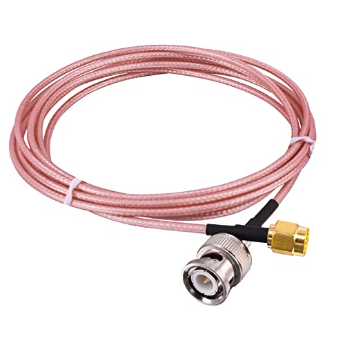 BNC Male to SMA Male Connectors 6.56FT RG316 Coaxial Cable Low Loss 50ohm BNC to SMA Male Adapter for Antenna/Radio/WiFi/LAN Devices/External Antenna 1PCS - size: 1pcs-2M/6.56ft
