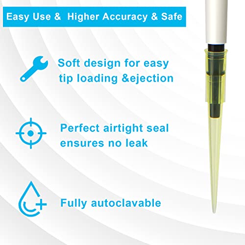 ONiLAB 200µL Universal Pipette Tips, 1000 Pcs, Autoclavable - size: 200uL(1000PCS)
