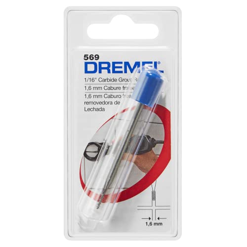 Dremel 569 1/16" Carbide Grout Removal Bit, Rotary Accessory - size: 1/16 in